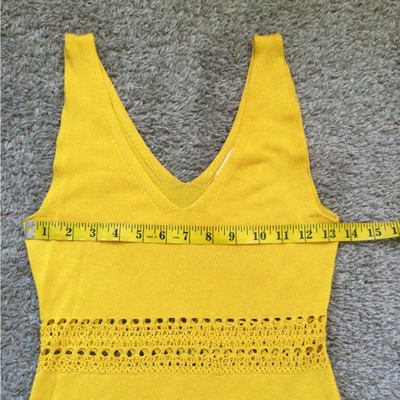 🔥🔥HOST PIC🔥🔥 H&M Yellow Fine Knit Midi Dress - Picture 7 of 15